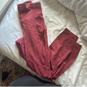 lululemon burgundy leggings